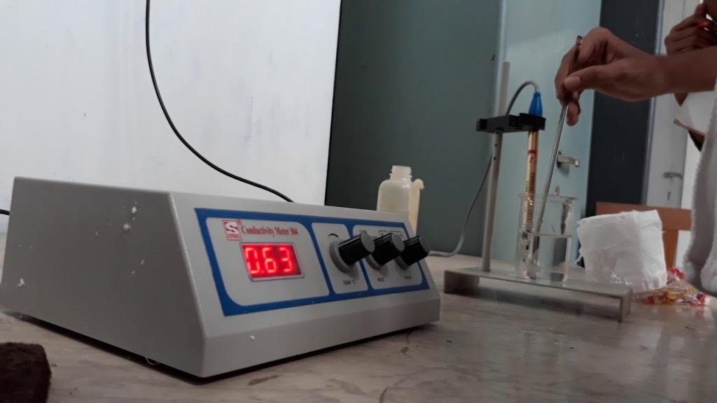 The use of conductometric titration method