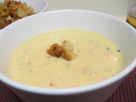 cheese soup with chicken