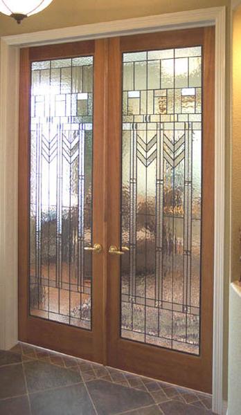 interior doors with stained glass photos