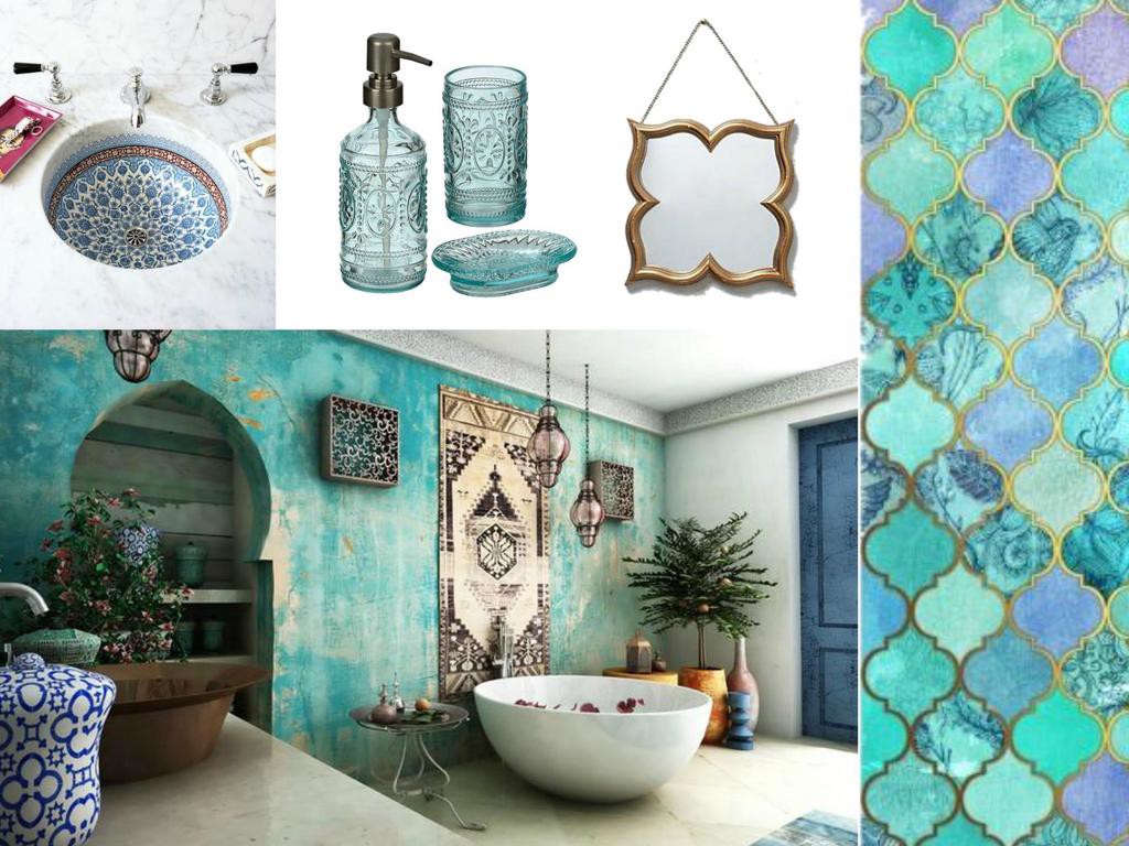 ванная комната в марокканском стиле