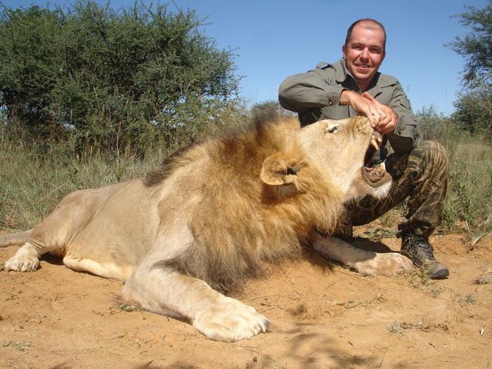 охота на львов в танзании