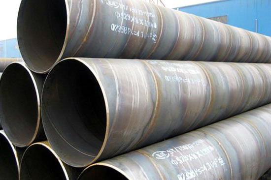 assortment of steel electric welded straight-line pipes