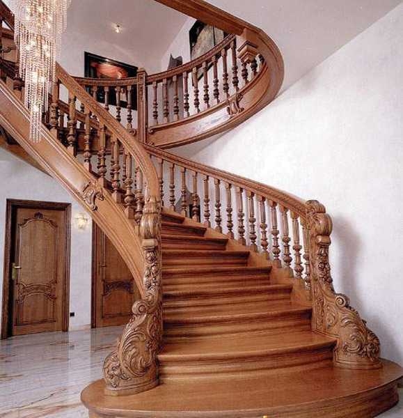 Carved railing