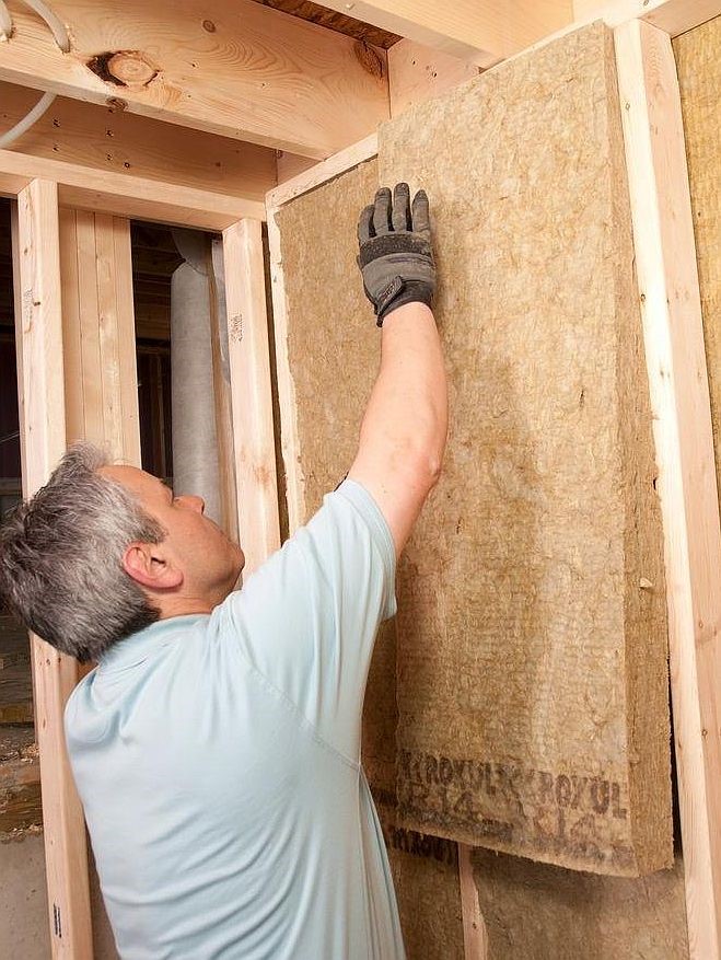 Mineral wool wall insulation