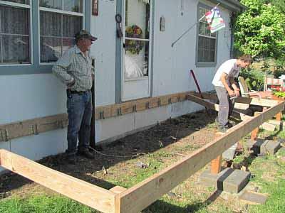 we attach a veranda to a wooden house