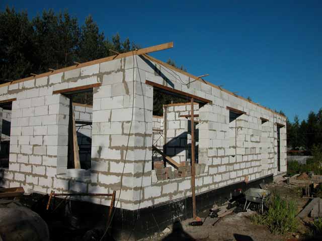 The construction of the box of foam blocks