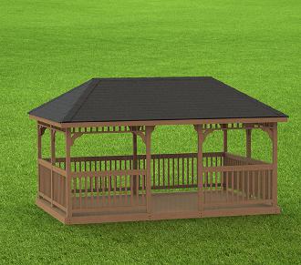 build a gazebo out of timber with your own hands