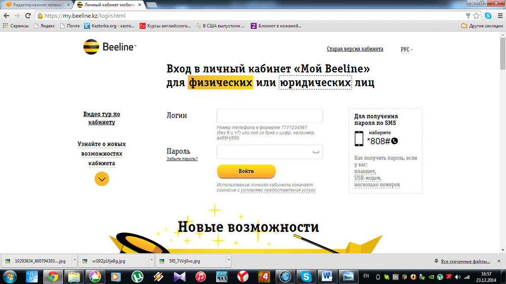 Site "My Beeline"