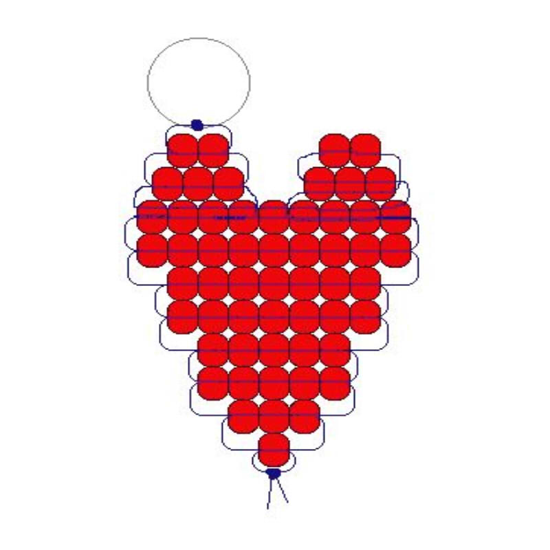 Модель плетения сердца