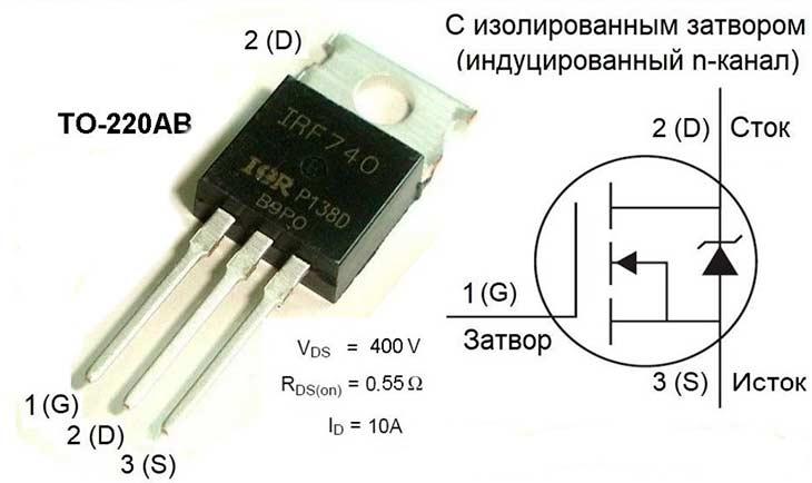 irf740 характеристики