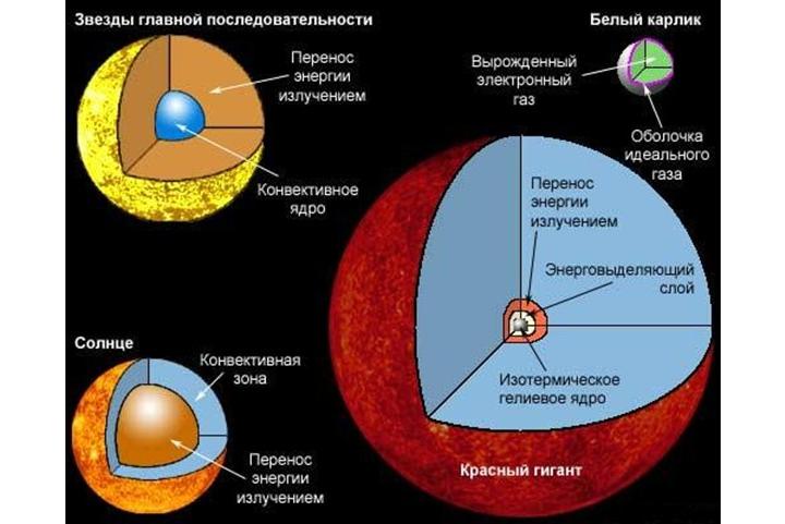 строение звезд