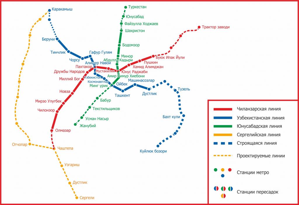 Метро в ташкенте фото схема