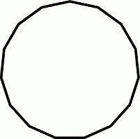 Как найти количество сторон многоугольника зная радиус описанной окружности