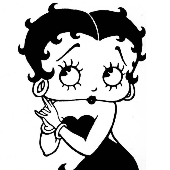 Betty Boop герой мультфильма.