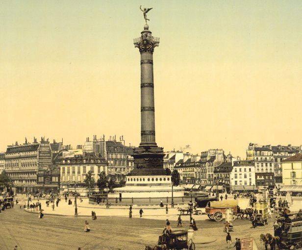 Площадь Бастилии ретро фото