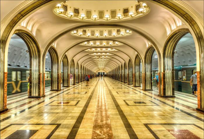 средняя глубина станций московского метро