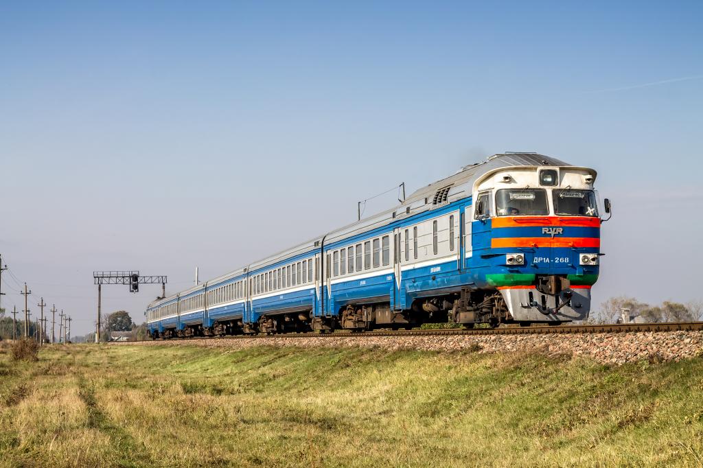 Local train in Belarus