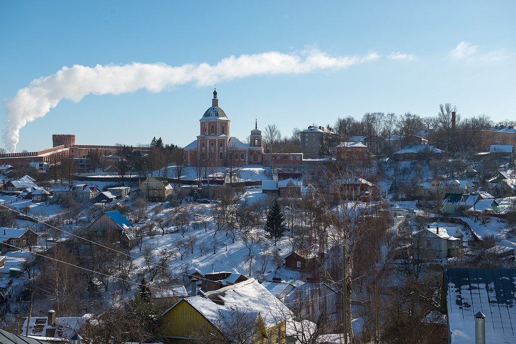 Panorama of winter Smolensk