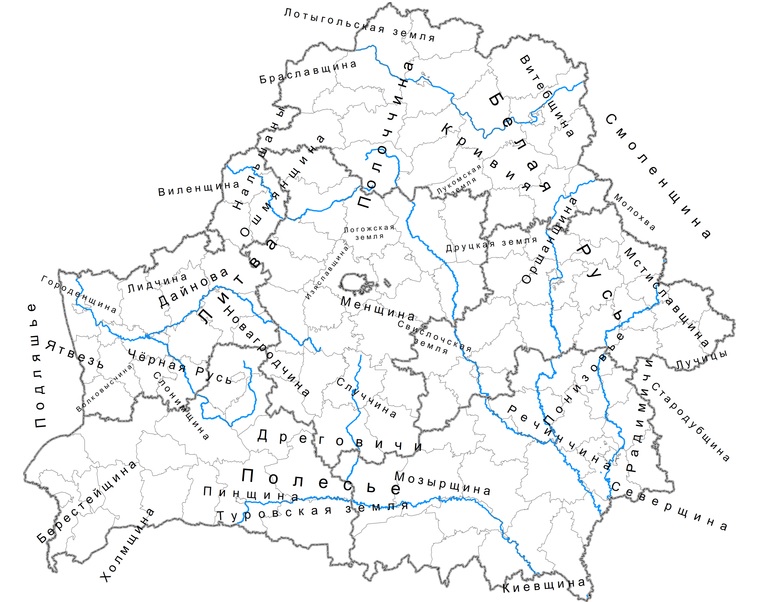 Карта рек и озер беларуси с названиями