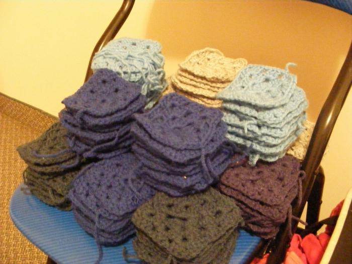 Crocheted blanket