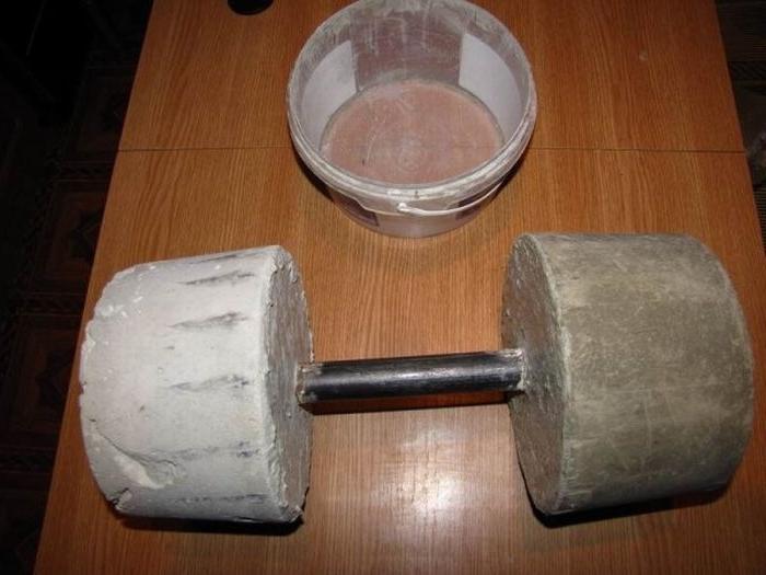 How to make do-it-yourself dumbbells