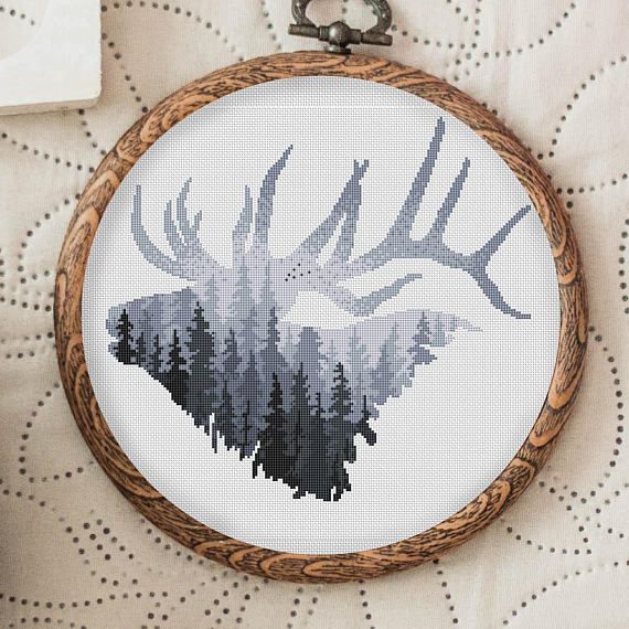 Deer embroidery