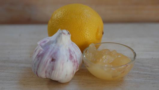 vessel cleaning garlic lemon honey