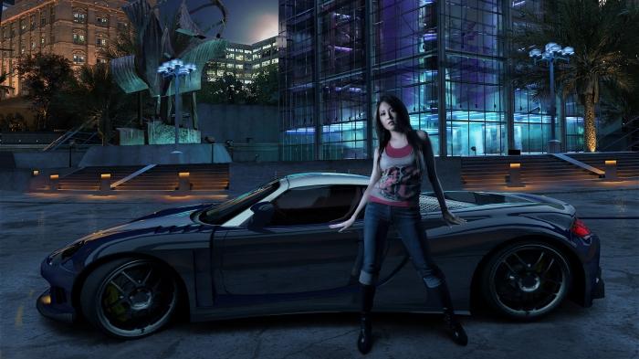 cars and girls photos