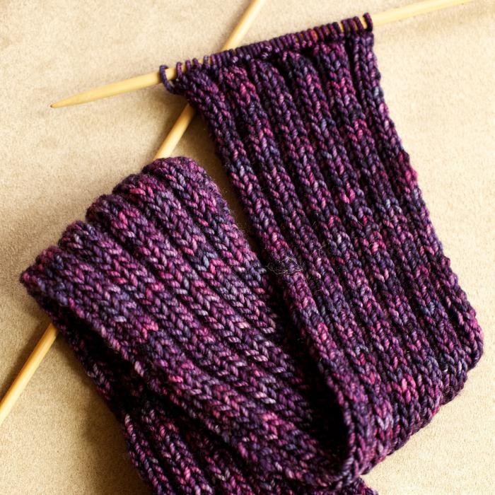 how to learn to knit a scarf