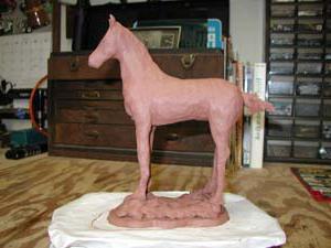 plasticine horse modeling