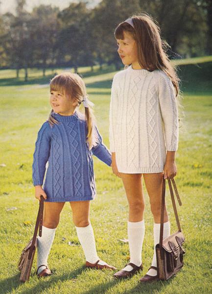 knitted tunic for girls