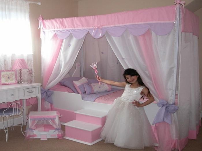 Кровати для девочек со шторками