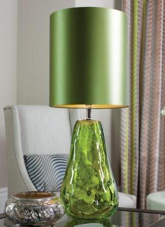 Настольная лампа зеленая