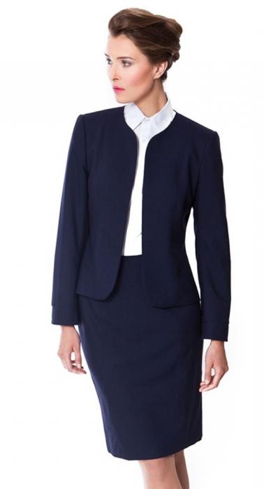 women's suit with a skirt