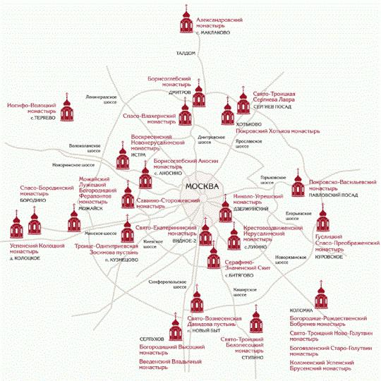 монастыри москвы действующие адреса