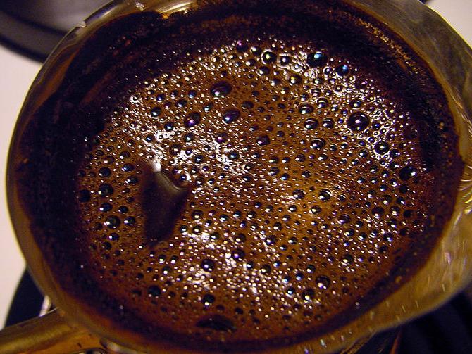 как сварить кофе в турке