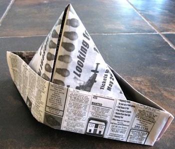 How to make a hat from a newspaper