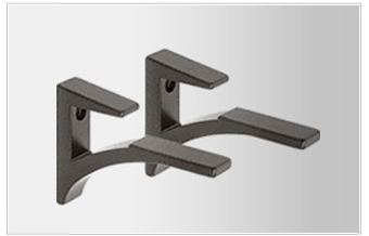 Wall-mounted shelf brackets