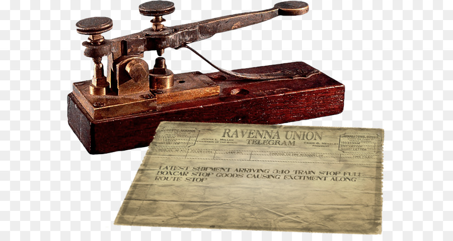 аппарат телеграфа и телеграмма