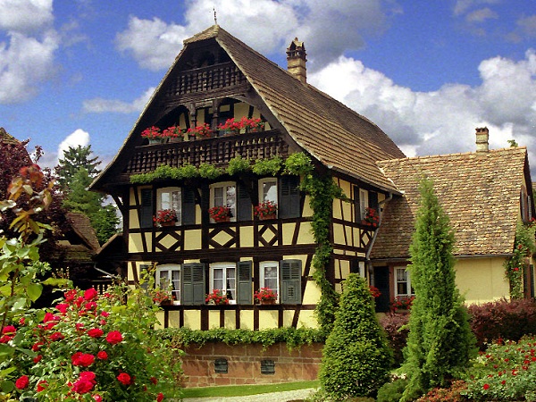 Типичный дом Эльзаса