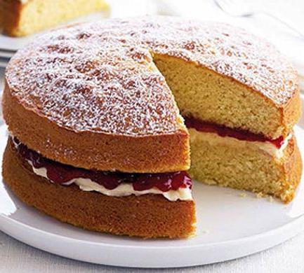 sponge cake on lemonade recipe with photo