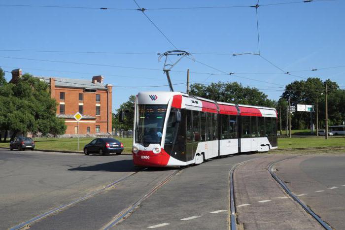современный трамвай в санкт петербурге