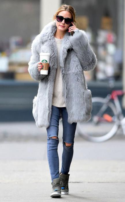 gray mink coat