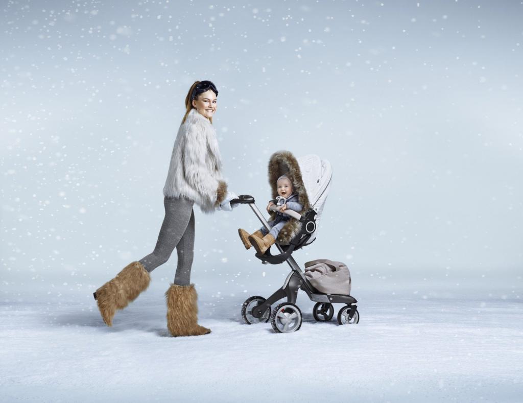 коляски Stokke Xplory зимой