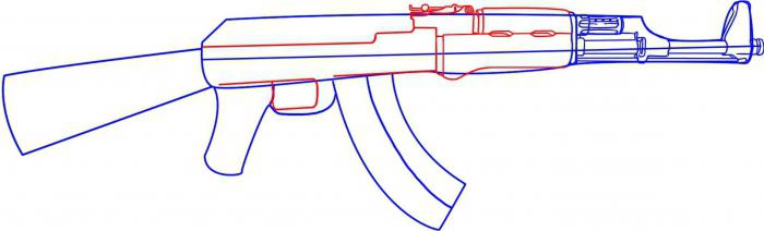Как легко нарисовать ак 47