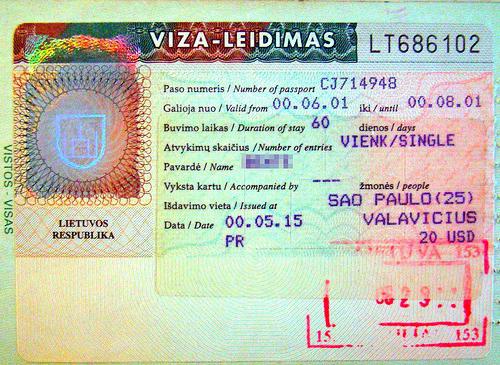 литовская транзитная виза