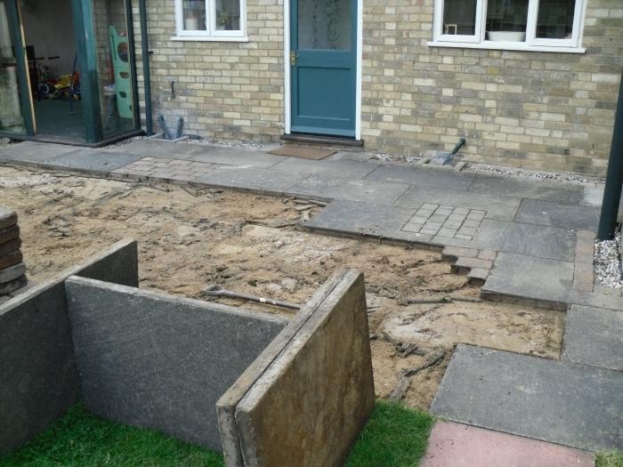 how to lay paving slabs in the country