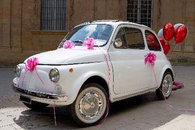 украсить машину на свадьбу лентами
