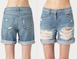 Сделать шорты из старых джинс