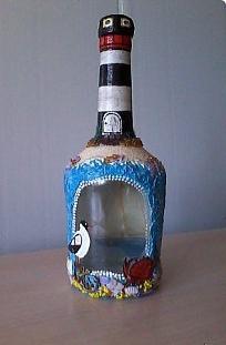 decoupage bottles with napkins